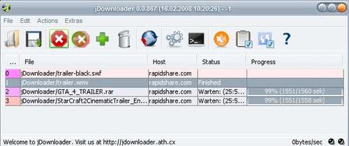 Rapidshare Downloader Page